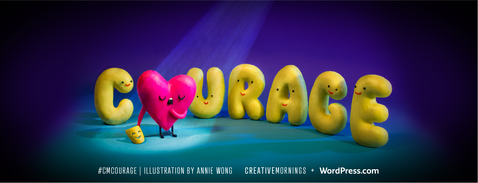 C’est la 8e édition des CreativeMornings Lyon avec pour theme se mois ci : COURAGE